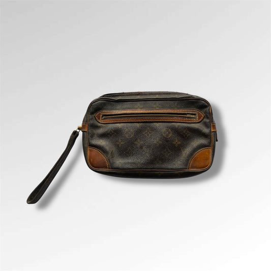 4 Vintage Pre-Loved LOUIS VUITTON LV Monogram Marly Dragonne PM Clutch Bags