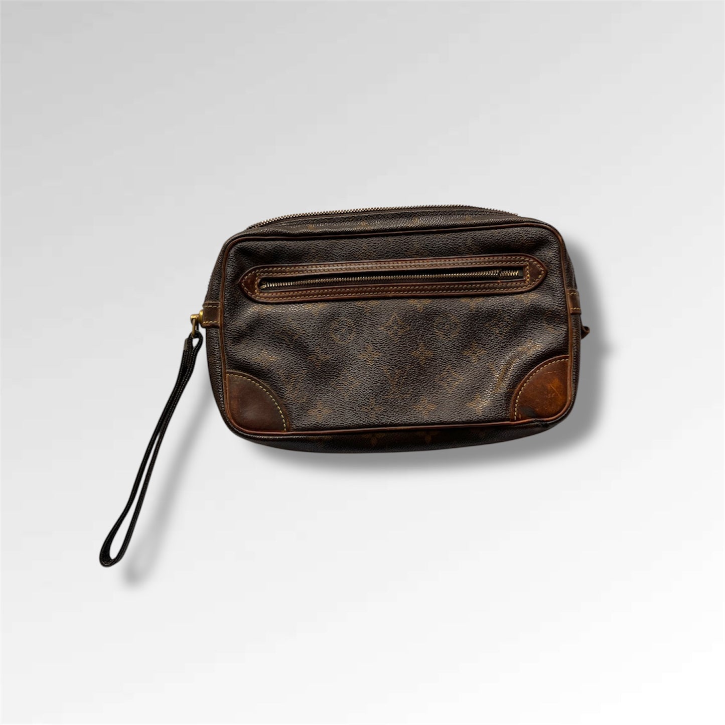 4 Vintage Pre-Loved LOUIS VUITTON LV Monogram Marly Dragonne PM Clutch Bags