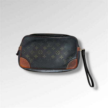 4 Vintage Pre-Loved LOUIS VUITTON LV Monogram Marly Dragonne PM Clutch Bags