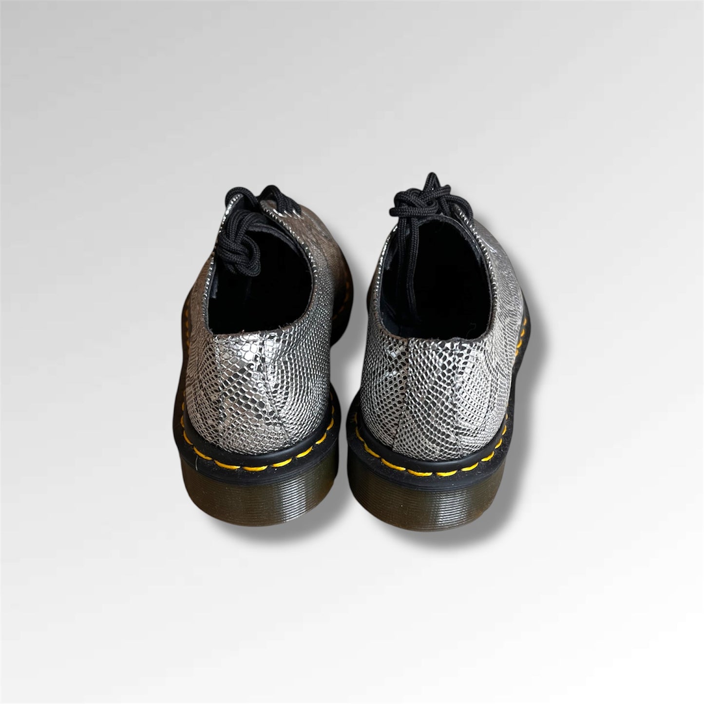 Dr. Martens 3 Eye 1461 Silver Metallic Snake Vegan | 3 UK |